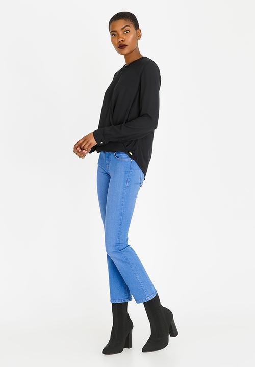 Sassoon - Keyhole Blouse Black