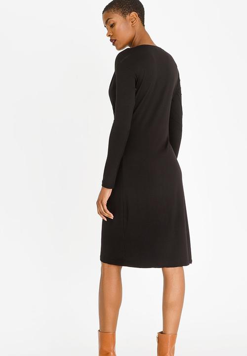 edit - Cross Over Dress Black