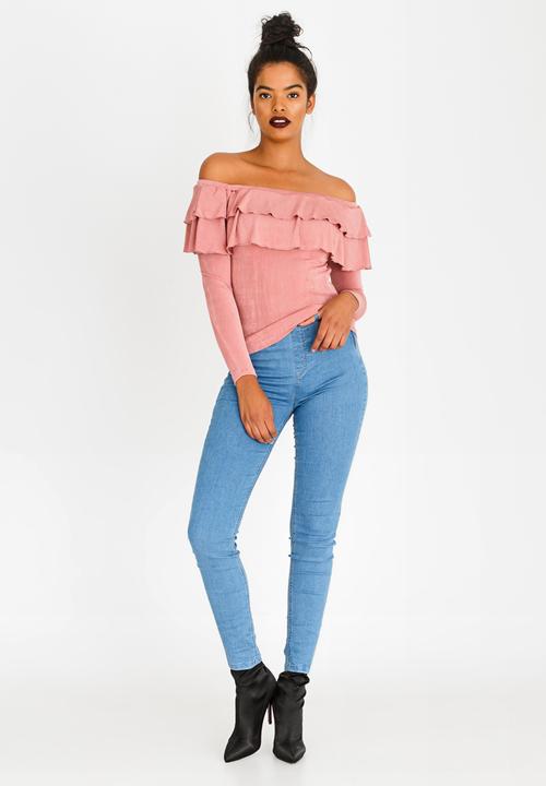 SISSY BOY - Ruffle Detail Top Pale Pink