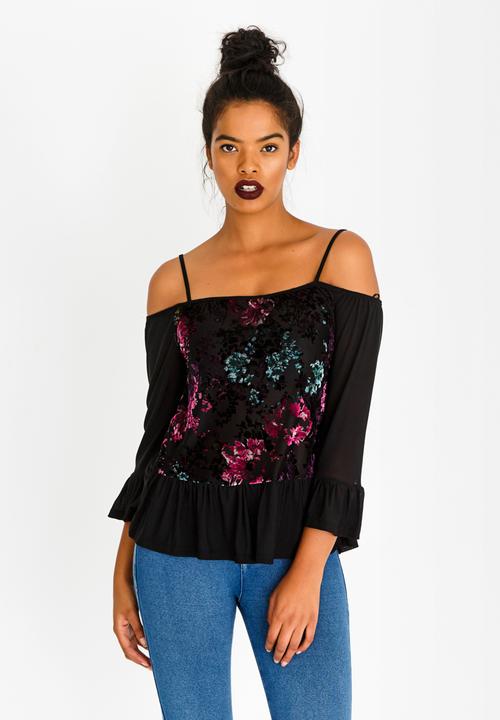 SISSY BOY - Floral Print Blouse Mid Purple