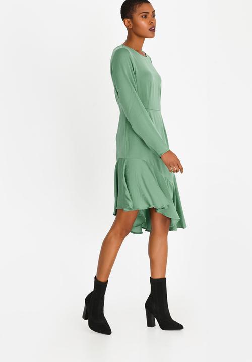 Vero Moda - Elsa Asymmetric Dress Green
