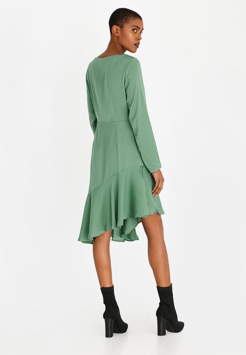 Vero Moda - Elsa Asymmetric Dress Green