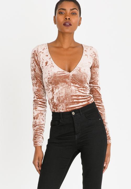 Sassoon - Mink Velvet Bodysuit Brown