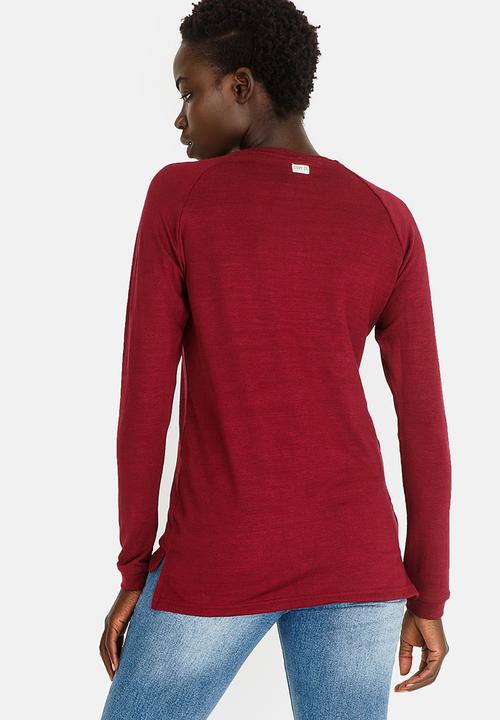 Lizzy - Lisbet Embroidered Top Burgundy