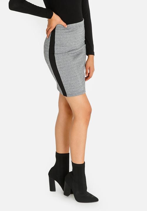 Kate Jordan - Pencil Skirt Black and Grey