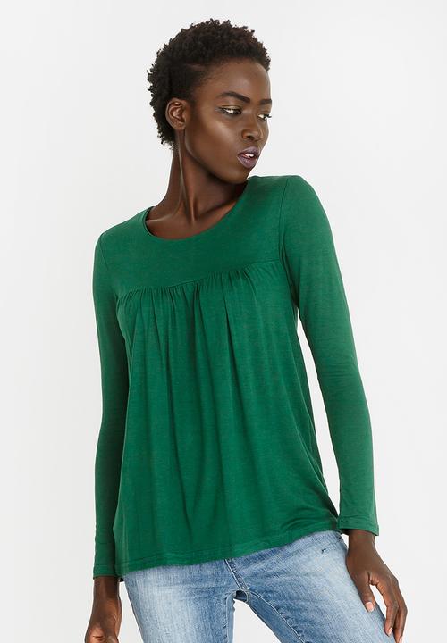 edit - Baby Doll Top Green