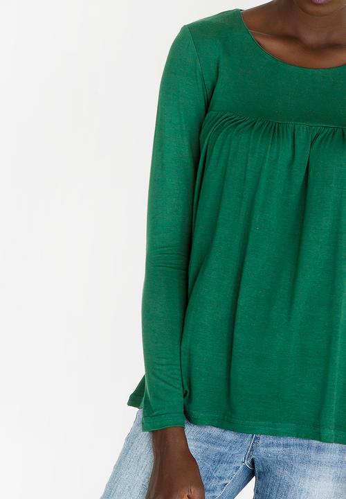 edit - Baby Doll Top Green