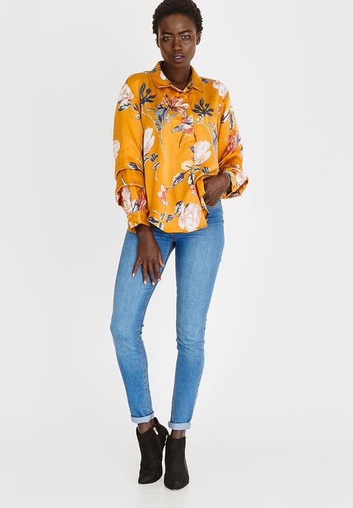 edit - Sleeve Detail Blouse Yellow