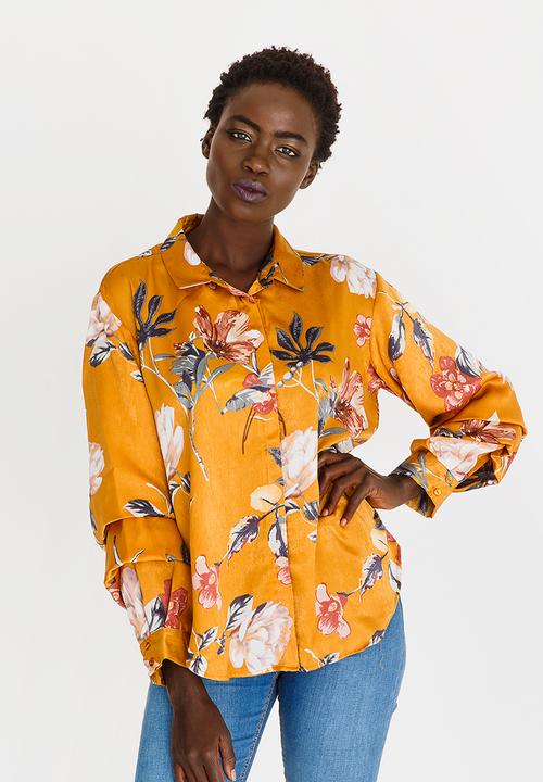 edit - Sleeve Detail Blouse Yellow