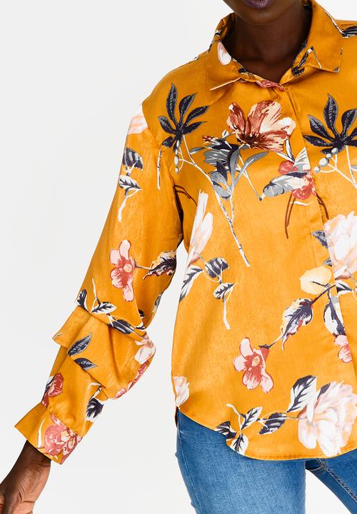 edit - Sleeve Detail Blouse Yellow