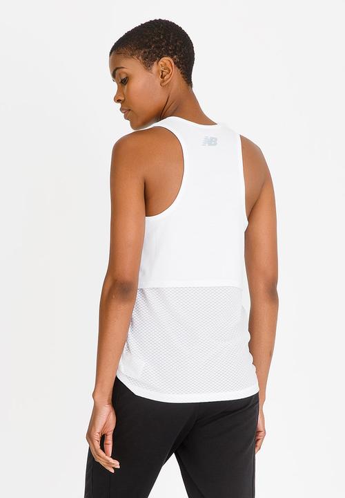 New Balance  - Sports Layered Tank Top White