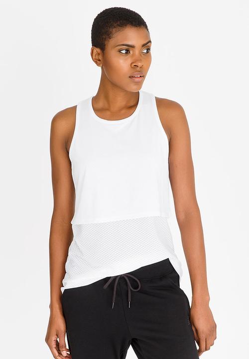 New Balance  - Sports Layered Tank Top White