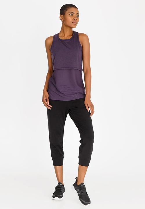 New Balance  - Sports Layered Tank Top Mid Purple