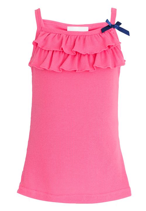 Pop Candy - Ruffle Vest Dark Pink