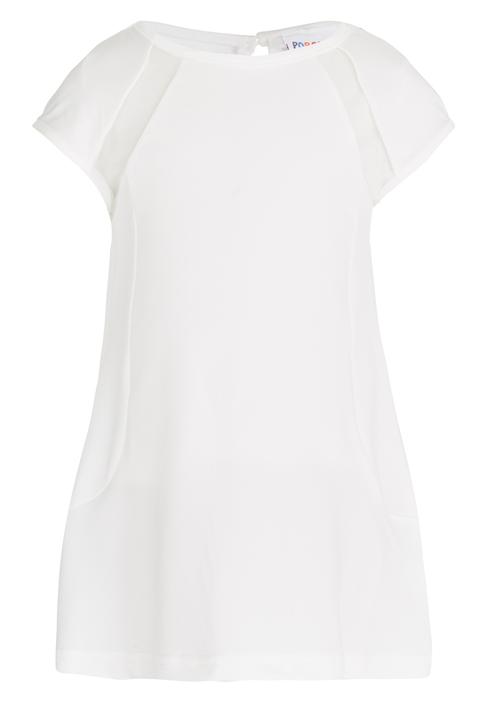 Pop Candy - Dress With Mesh Inset Detail White