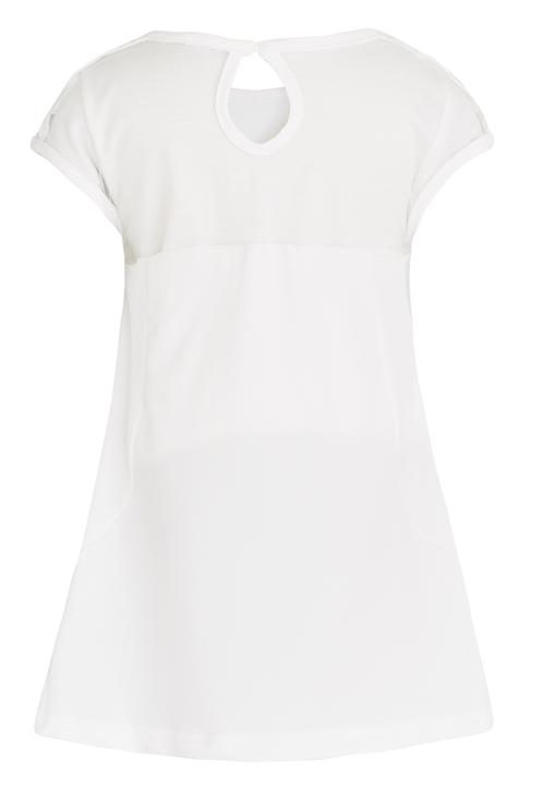 Pop Candy - Dress With Mesh Inset Detail White