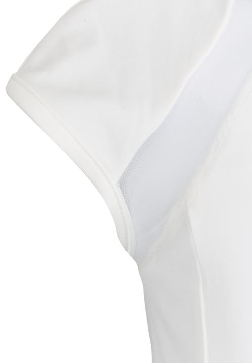 Pop Candy - Dress With Mesh Inset Detail White