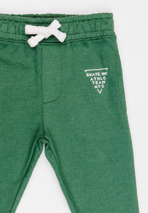 MINOTI - Basic Printed Joggers Khaki Green