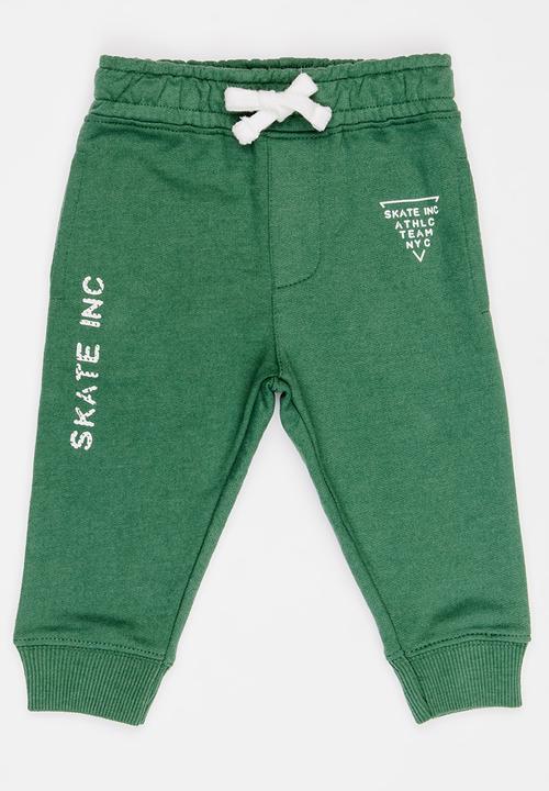 MINOTI - Basic Printed Joggers Khaki Green