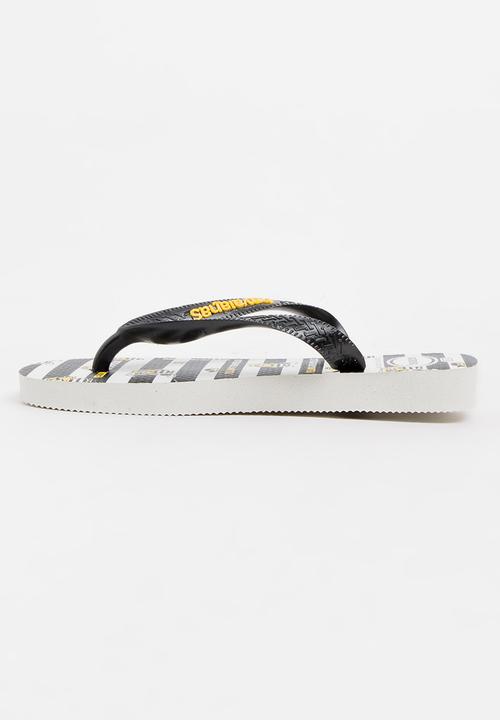 Havaianas - Kids minions  sandals - black and white
