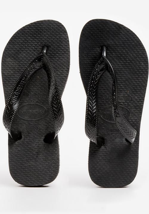 black havaianas flip flops