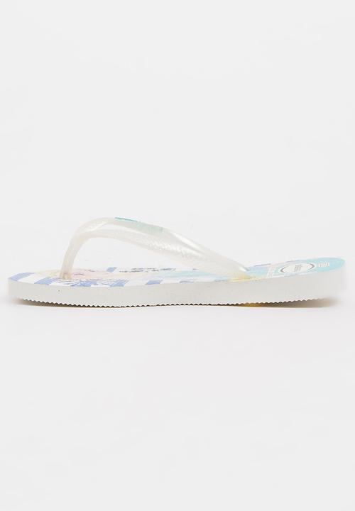 Havaianas - Kids slim frozen - white & blue