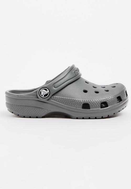 grey kids crocs
