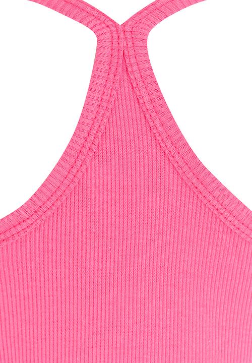Pop Candy - Strappy Vest Dark Pink