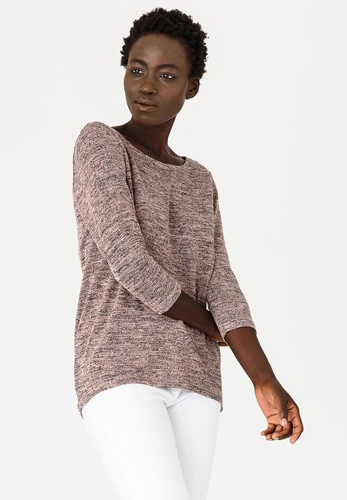 ONLY - Izzie Back Detail Top Mid Pink