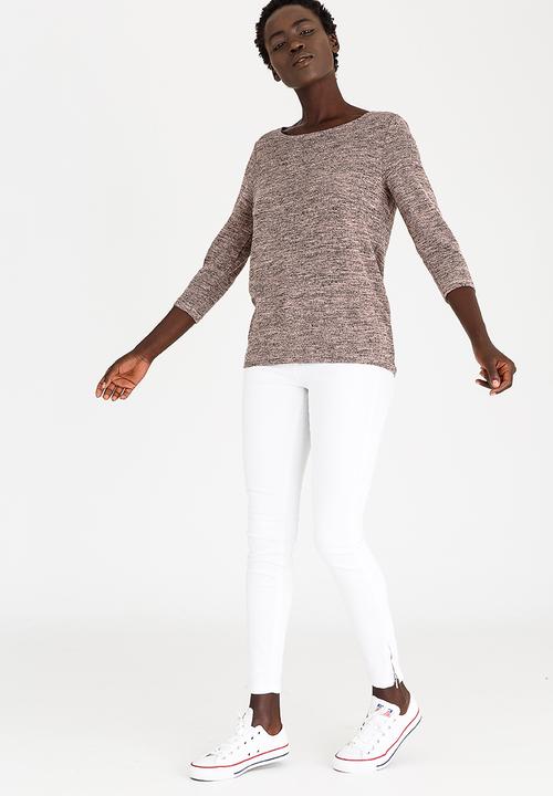 ONLY - Izzie Back Detail Top Mid Pink