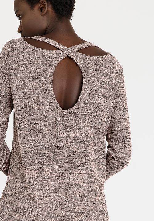 ONLY - Izzie Back Detail Top Mid Pink