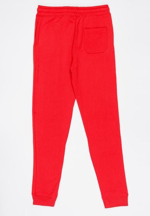 MINOTI - Basic Printed Joggers Red