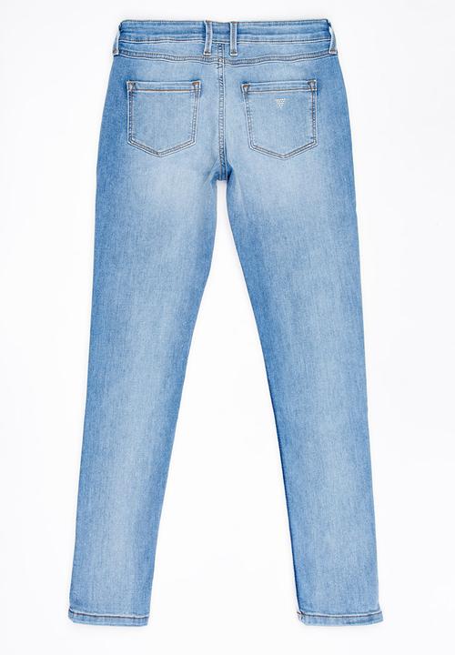 GUESS - Light Wash Skinny Jeans Pale Blue