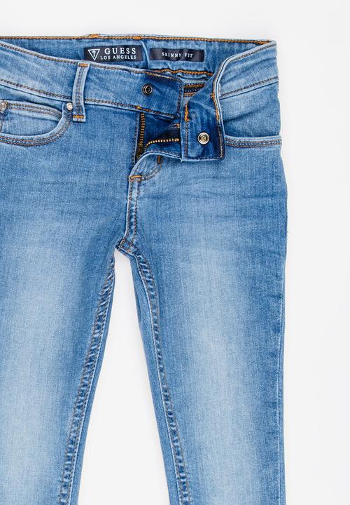 GUESS - Light Wash Skinny Jeans, Pale Blue