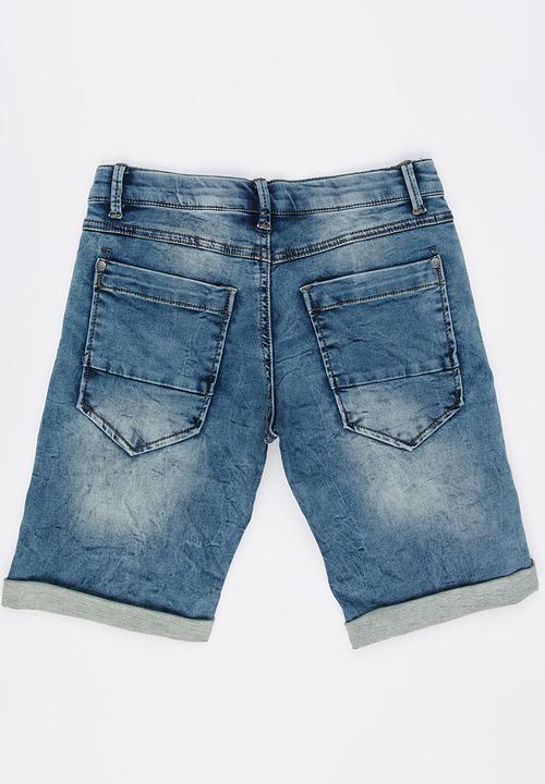 Name It - Boys Denim Short Blue