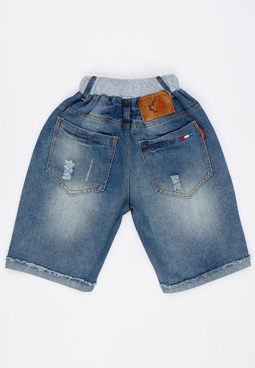 Pop Candy - Boys Denim Short Pale Blue