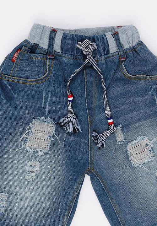 Pop Candy - Boys Denim Short Pale Blue