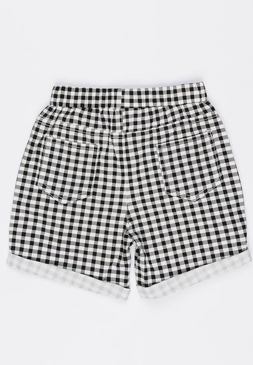 Pop Candy - Gingham Short Black and White