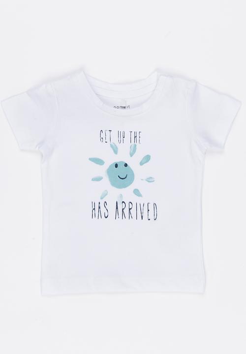 Name It - Printed Tee White