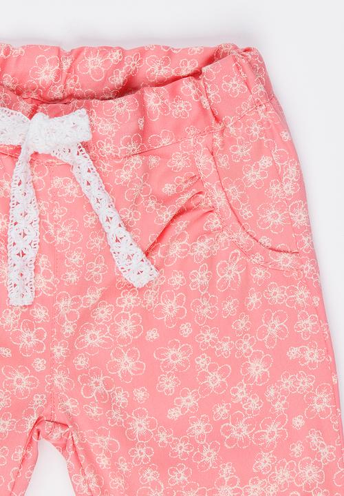 Name It - Girls Printed Pants Pale Pink