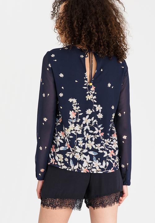 Vero Moda - Lea Long Sleeve Blouse Navy