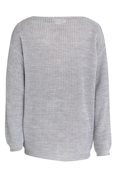 Rebel Republic - Light Weight Sweater Pale Grey