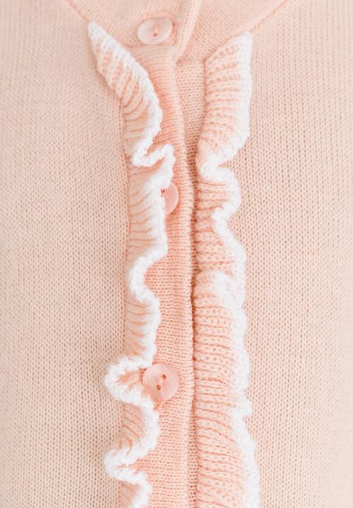 See-Saw - Cardi with Frill Detail Multi-colour