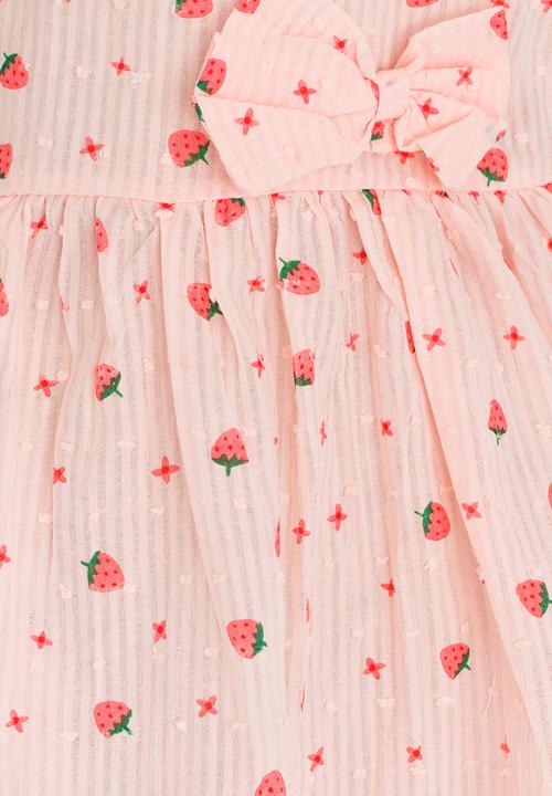 Pop Candy - Printed  Dress Pale Pink