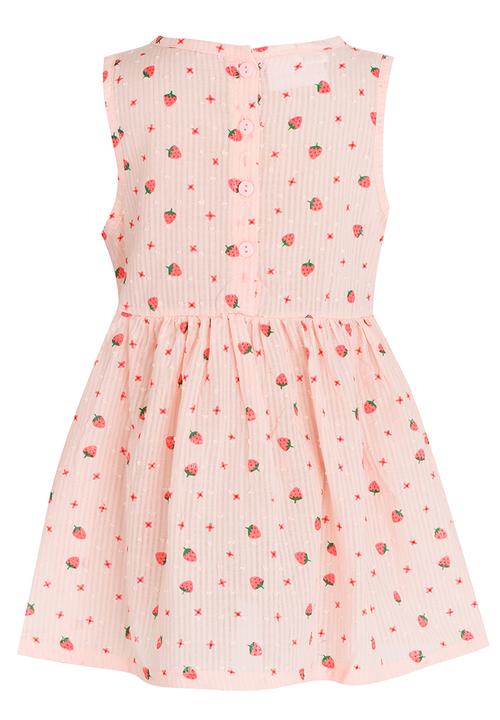 Pop Candy - Printed  Dress Pale Pink