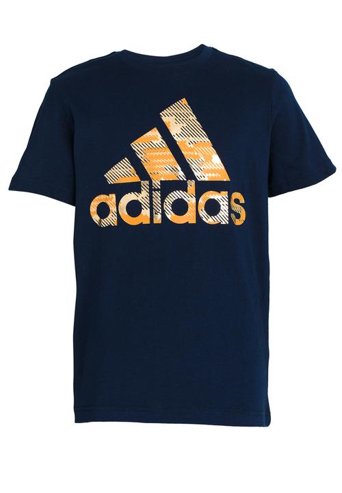 adidas Performance - Boys Bos Foil  Tee Navy