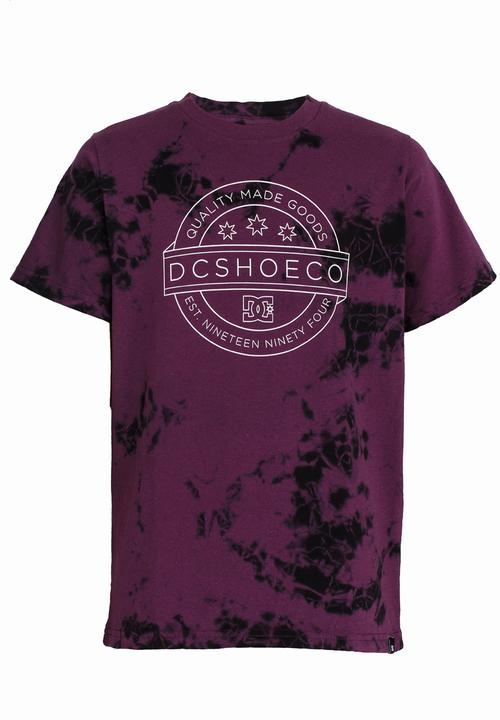 DC - Acyd Ball  Short Sleeve Boys Tee Dark Purple
