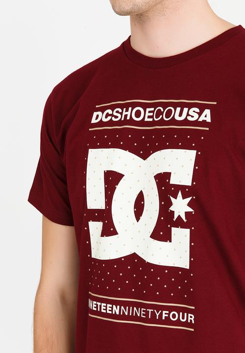 DC - About Progress Short Sleeve Tee Burgundy