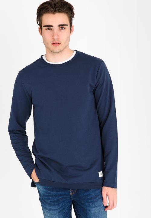 Only & Sons - Gustaf Longline Crew Neck Navy