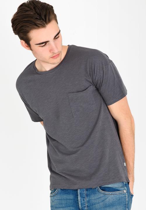 Only & Sons - Semuel Reg Drop Shoulder Tee Dark Grey